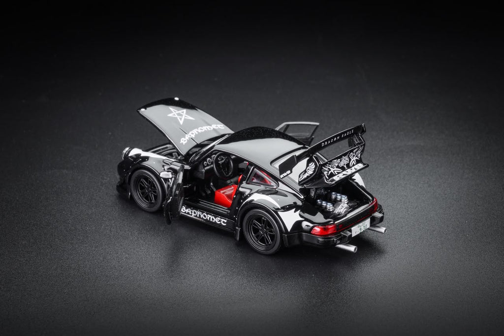 (Coming Soon) FG 1:64 Porsche RWB 930 Diecast - Black Devil Livery