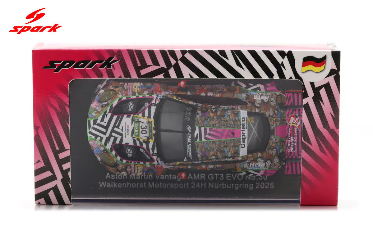 SPARK Aston Martin Vantage AMR GT3 EVO No.30 Walkenhorst Motorsport 24H Nürburgring 2025 H. Walkenhorst - J. Breuer - S. Aust - C. Bollrath 1:64