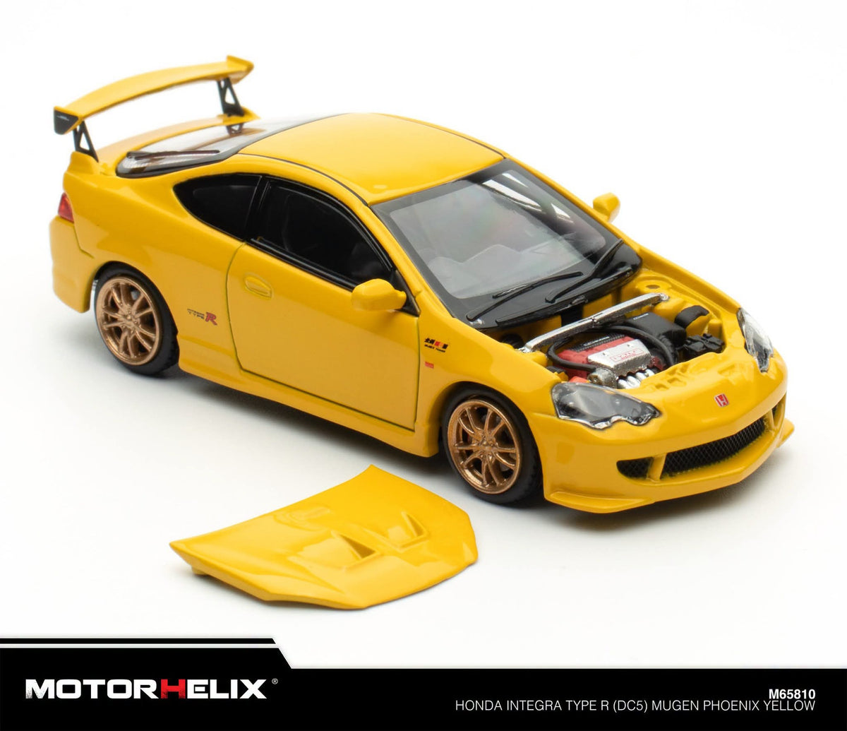 MOTORHELIX 1:64 Honda INTEGRA TYPE MUGEN (DC5) Yellow
