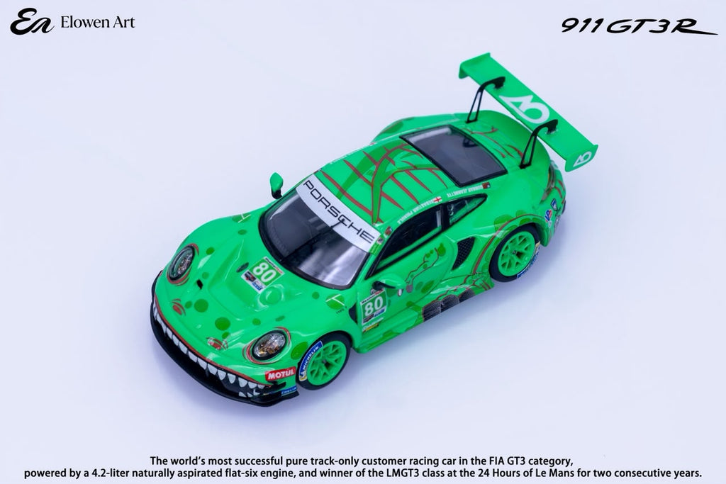(Coming Soon) ELOWENART 1:64 Porsche 911 GT3 - Green Dragon