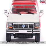(Coming Soon) IXOAMERICA 1:64 1984 Ford F-250 XLT Lariat Long Bed Styleside 4x4 - Victoria Tu-Tone Bright Canyon Red with Wimbledon White