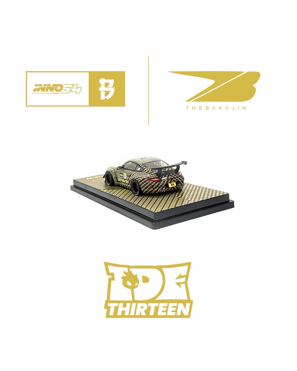 (Coming Soon) INNO64 x Black Crow Customs x The Bakajin Batik 1:64 RWB 997 | Chance of Chase | 2026 Indonesia Diecast Expo (IDE) **LIMITED QUANTITIES**