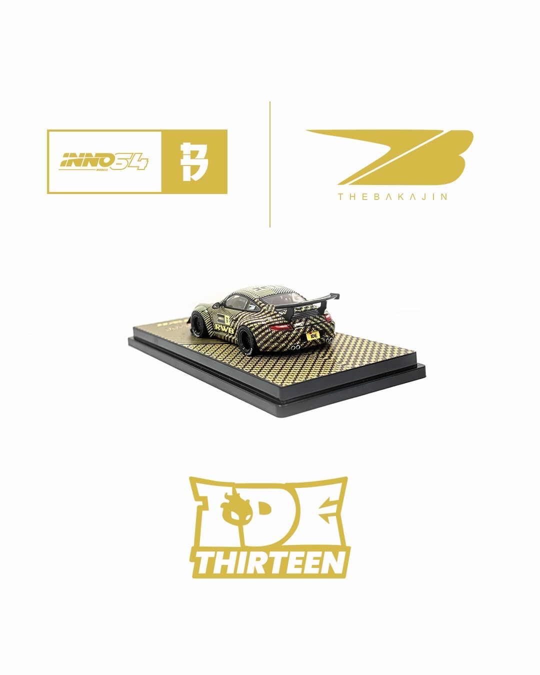 (Coming Soon) INNO64 x Black Crow Customs x The Bakajin Batik 1:64 RWB 997 | Chance of Chase | 2026 Indonesia Diecast Expo (IDE) **LIMITED QUANTITIES**