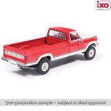 (Coming Soon) IXOAMERICA 1:64 1984 Ford F-250 XLT Lariat Long Bed Styleside 4x4 - Victoria Tu-Tone Bright Canyon Red with Wimbledon White