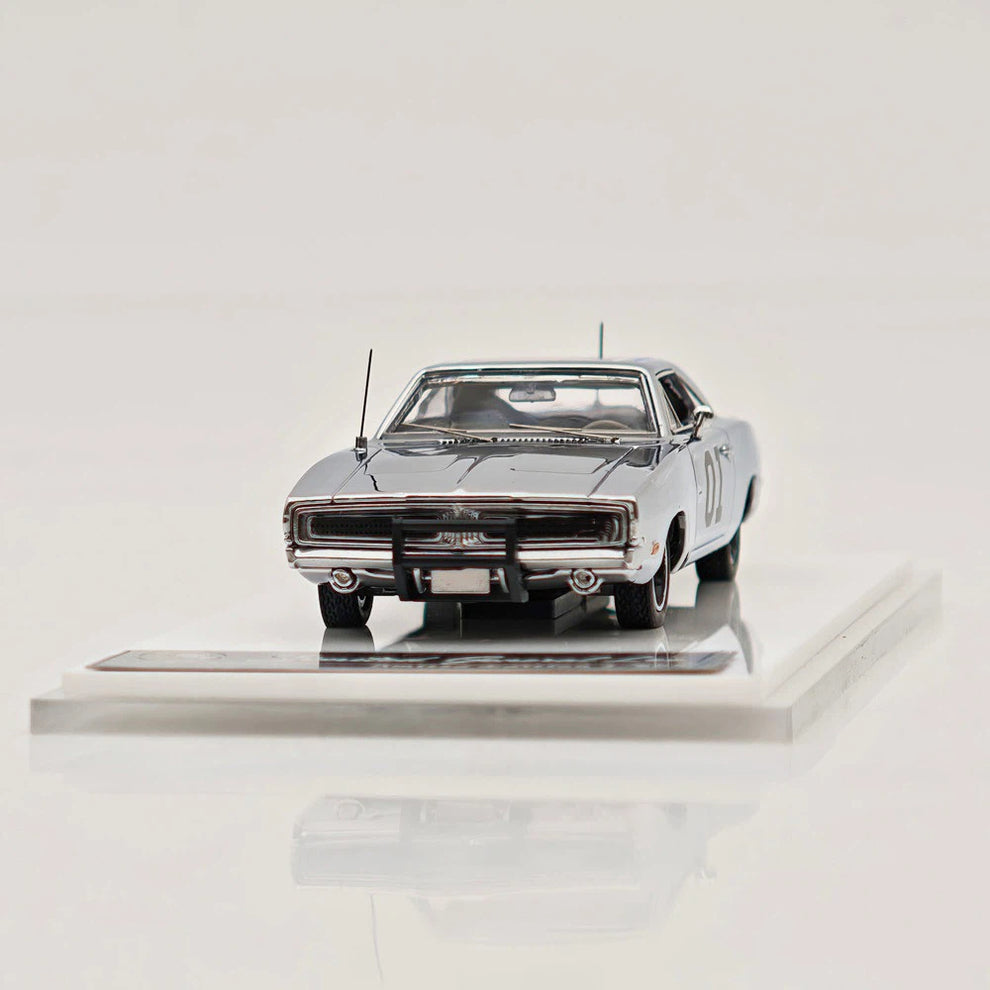 MINIFORGE 1/64 1969 Dodge Charger "General Lee" Chrome Diecast Metal