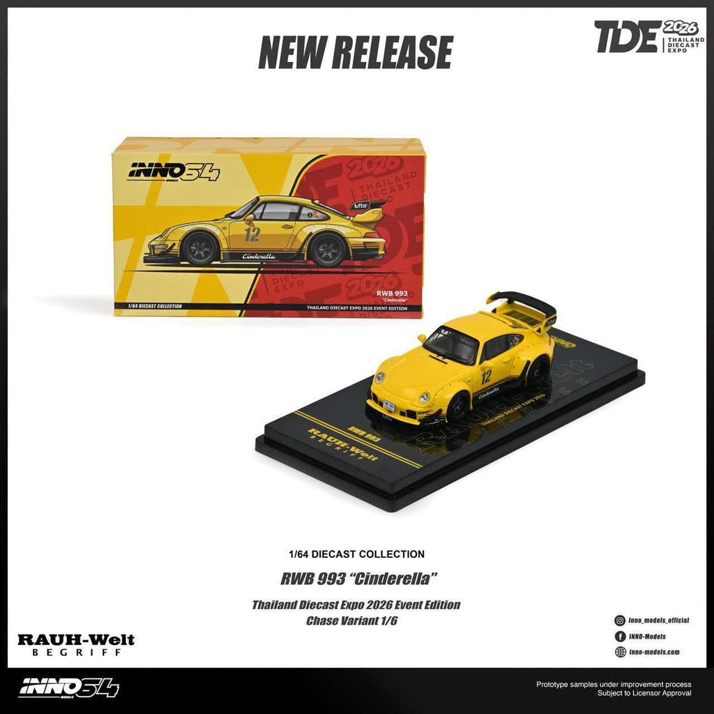 (Pre-Order) INNO64 1:64 TDE 2026 RWB 993 "Cinderella" **CHASE RANDOMLY DISTRIBUTED**  DEADLINE 10 JULY, 2026