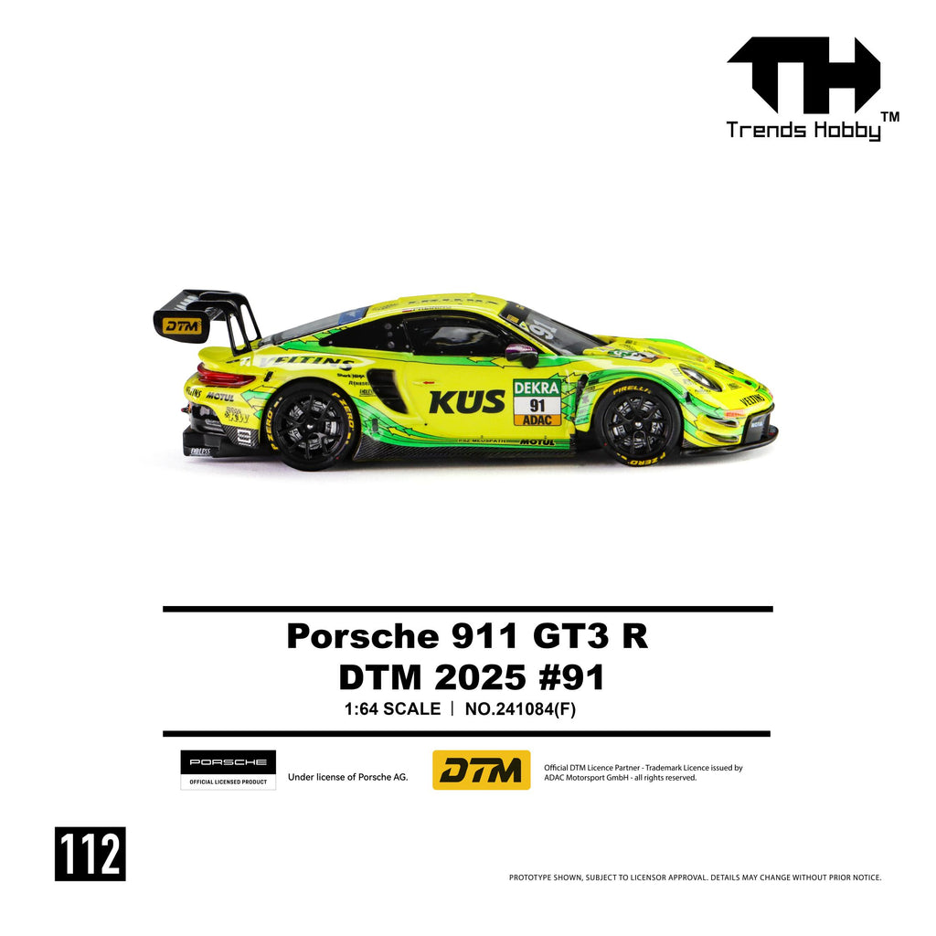 (Coming Soon) TRENDSHOBBY 1/64 Porsche 911 GT3 R - DTM 2025 #91
