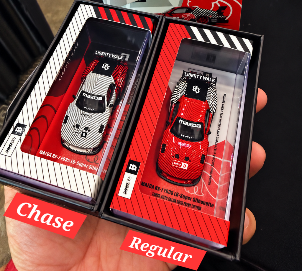 (Coming Soon) INNO64 x SDCC 2026 x Black Crow Customs 1:64 Mazda LB-Super Silhouette RX7 (FD3S) Red with Acrylic Case Option | Chance of Chase | 2026 Singapore Diecast Collectors Convention **LIMITED QUANTITIES**