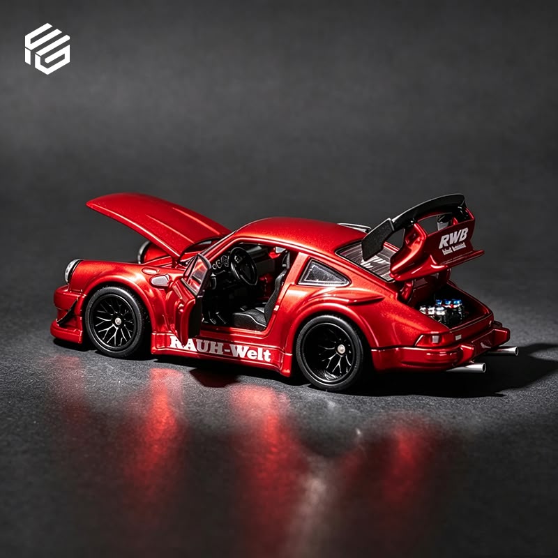 (Pre-Order) FG 1/64 RWB 930 Full Open Diecast Model - Red **Deadline: 18 June 2026**