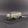 (Coming Soon) INSPIREMODEL 1:64 VW Kombi "Volkswide Flyer" Bus Green (Air Force Version)
