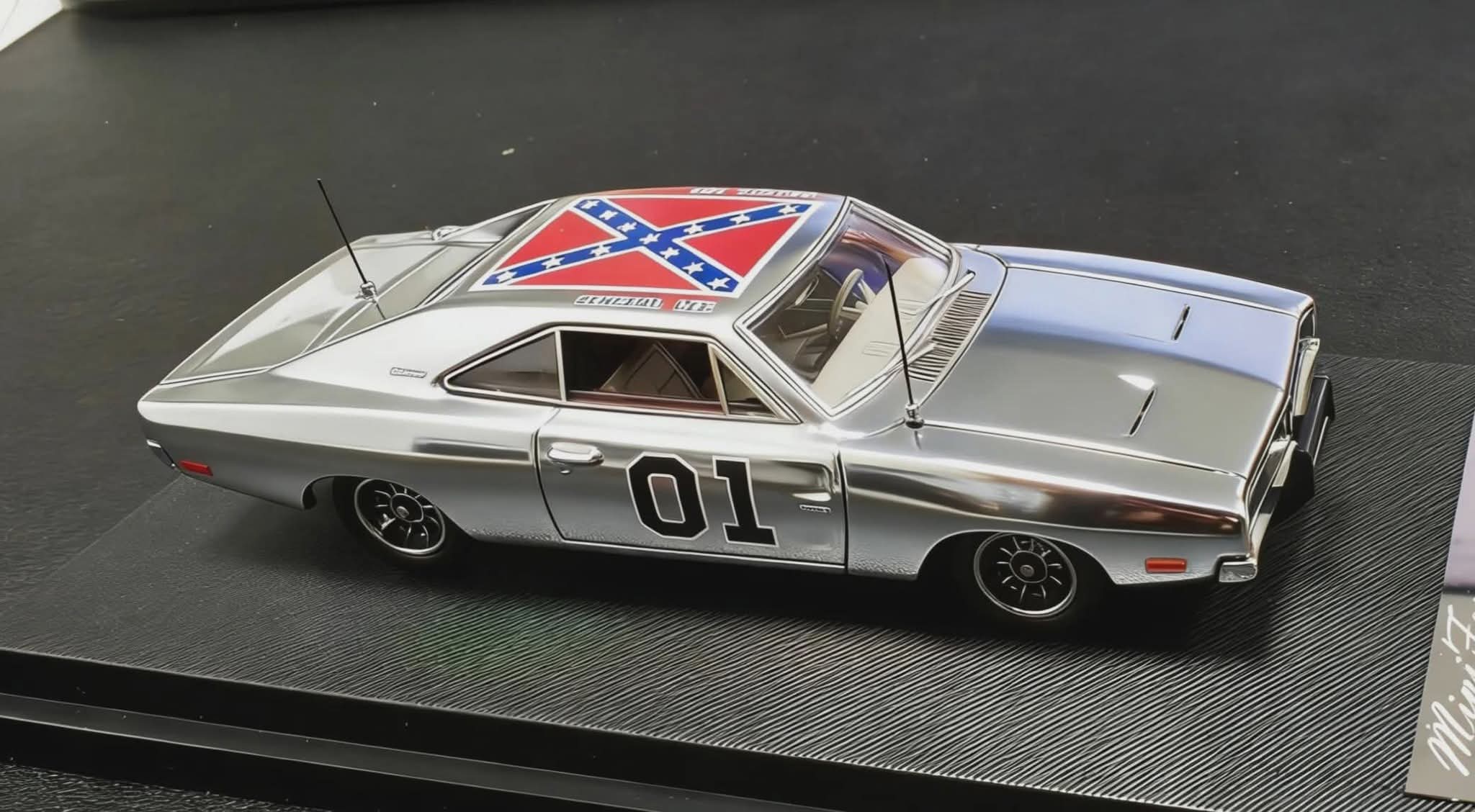 (Pre-Order) MINI FORGE 1/64 1969 Dodge Charger "General Lee" Chrome Diecast Metal