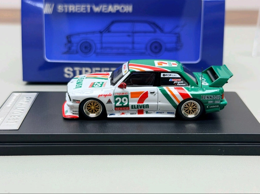 STREET WEAPON "7-Eleven" 1:64 BMW E30 M3 LTO Modified Version