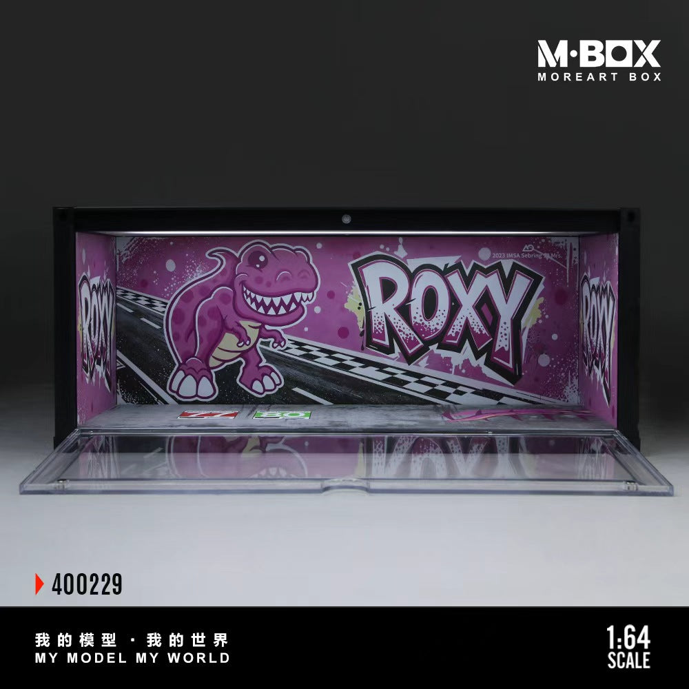 (Pre-Order) MBOX 1/64 Dinosaur Painted Container Scene - Pink Dragon **DEADLINE June 28th, 2026**