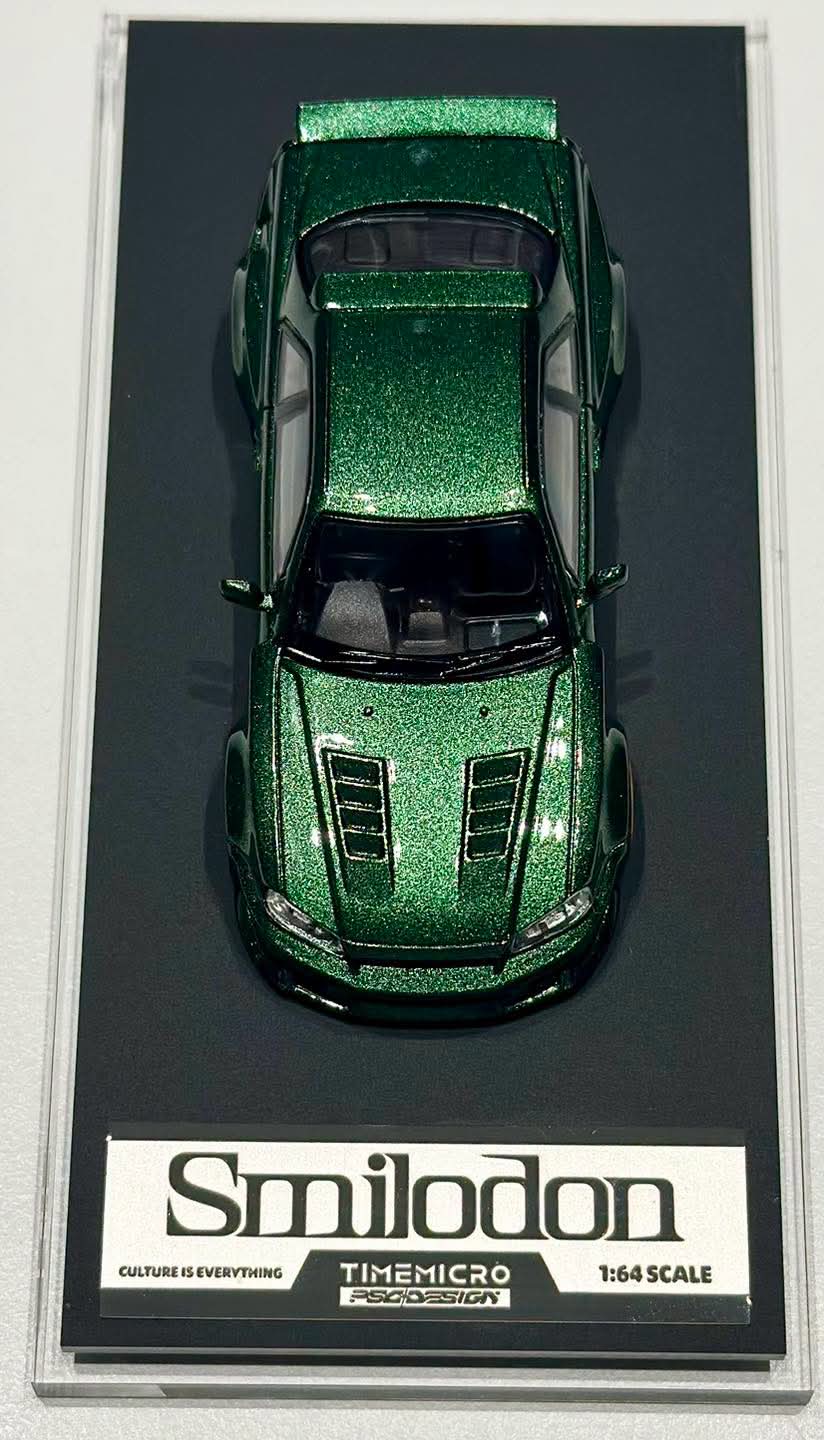 TIMEMICRO × PSC DESIGN  1/64 R34 "Smilodon" Dark Green Diecast Model