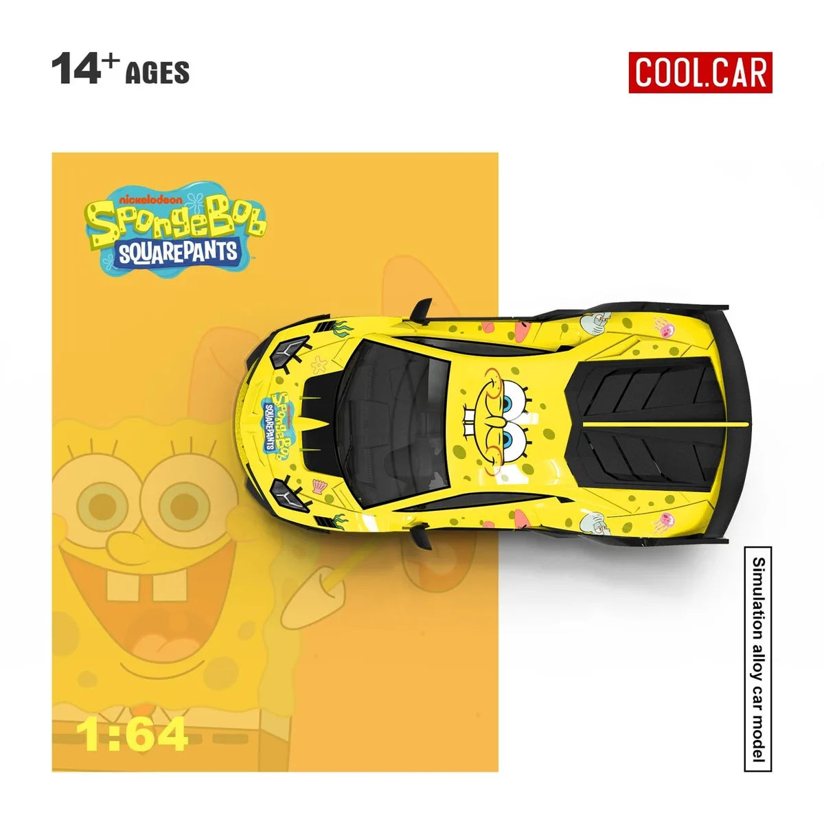 (Coming Soon) COOLCAR 1:64 Lamborghini GTEVO SpongeBob