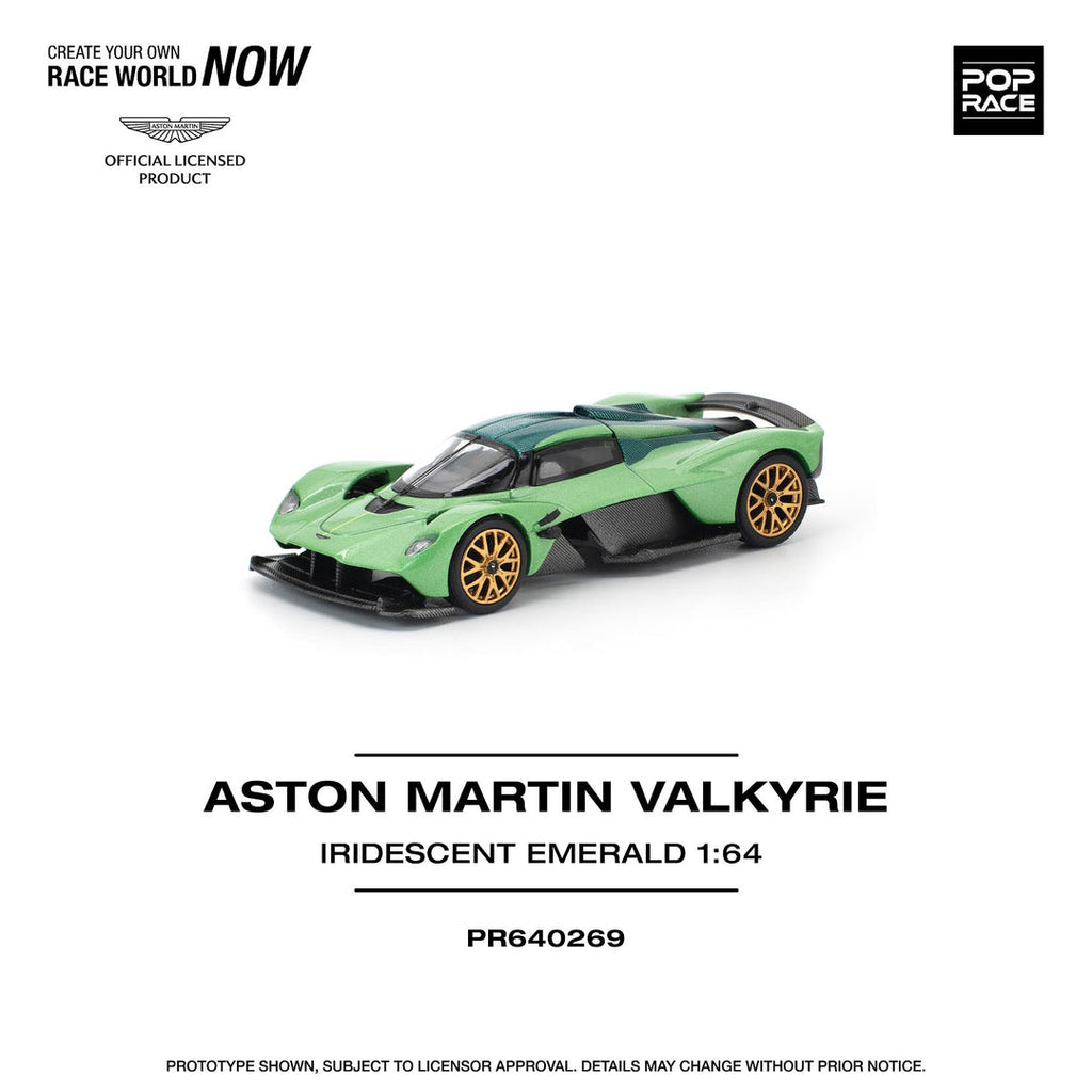 POPRACE 1:64 Aston Martin VALKYRIE IRIDESCENT EMERALD PR640-269
