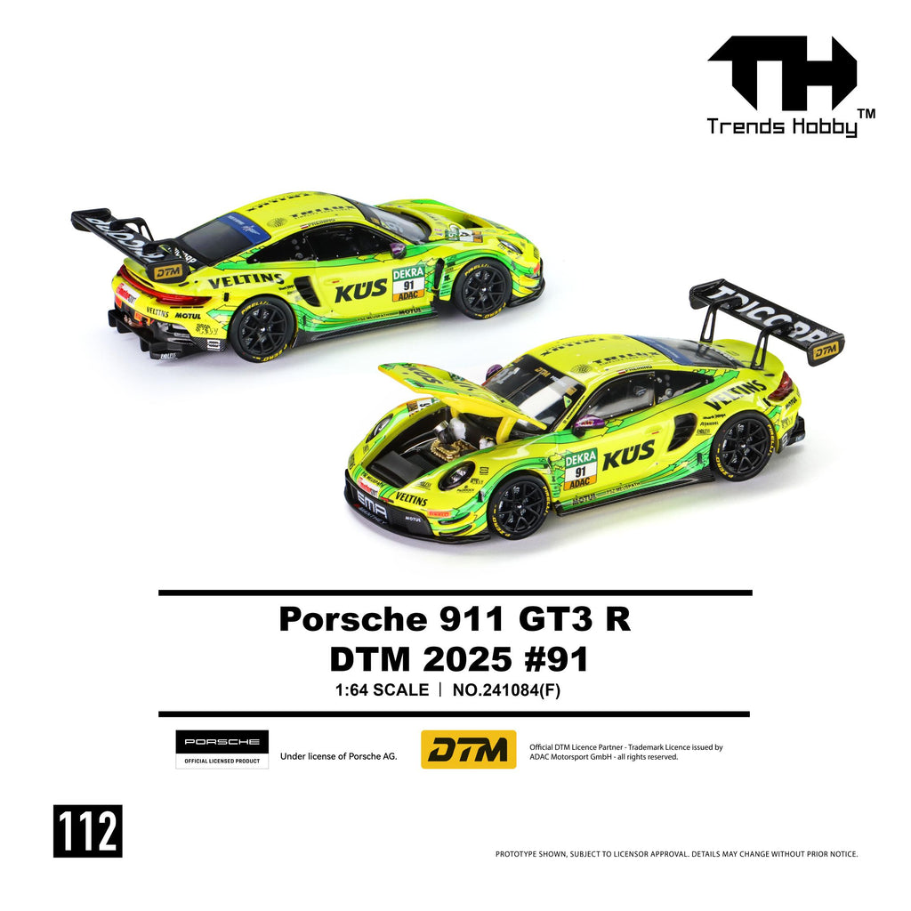 (Coming Soon) TRENDSHOBBY 1/64 Porsche 911 GT3 R - DTM 2025 #91