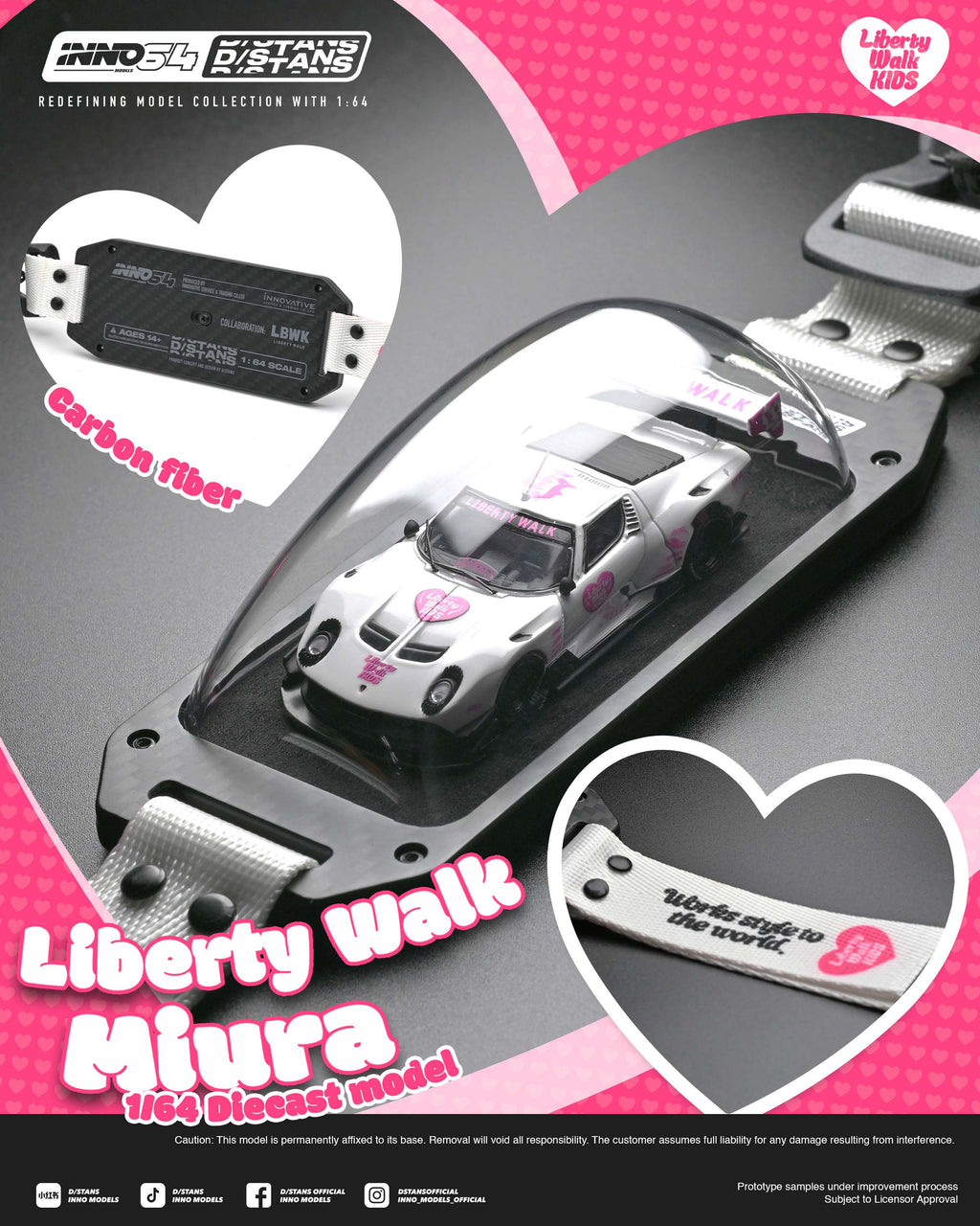 (Pre-Order) INNO64 x D/STANS 1/64 LB-Silhouette WORKS Miura GT **Chases Randomly Distributed**