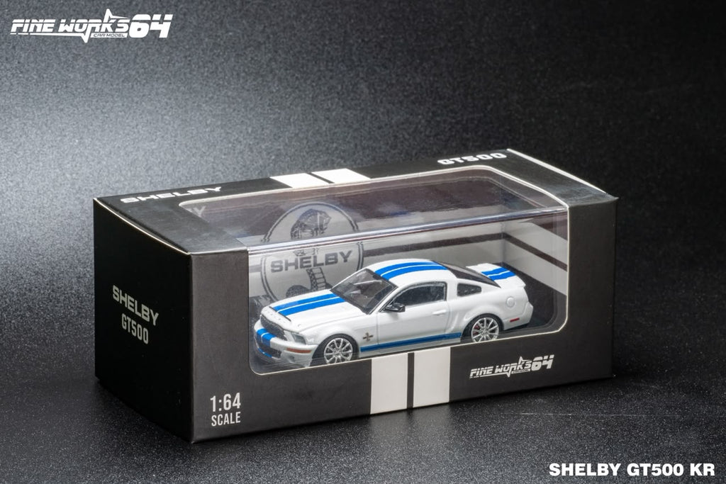 (Coming Soon) FINEWORKS64 1:64 Shelby GT500 2008 Model - White