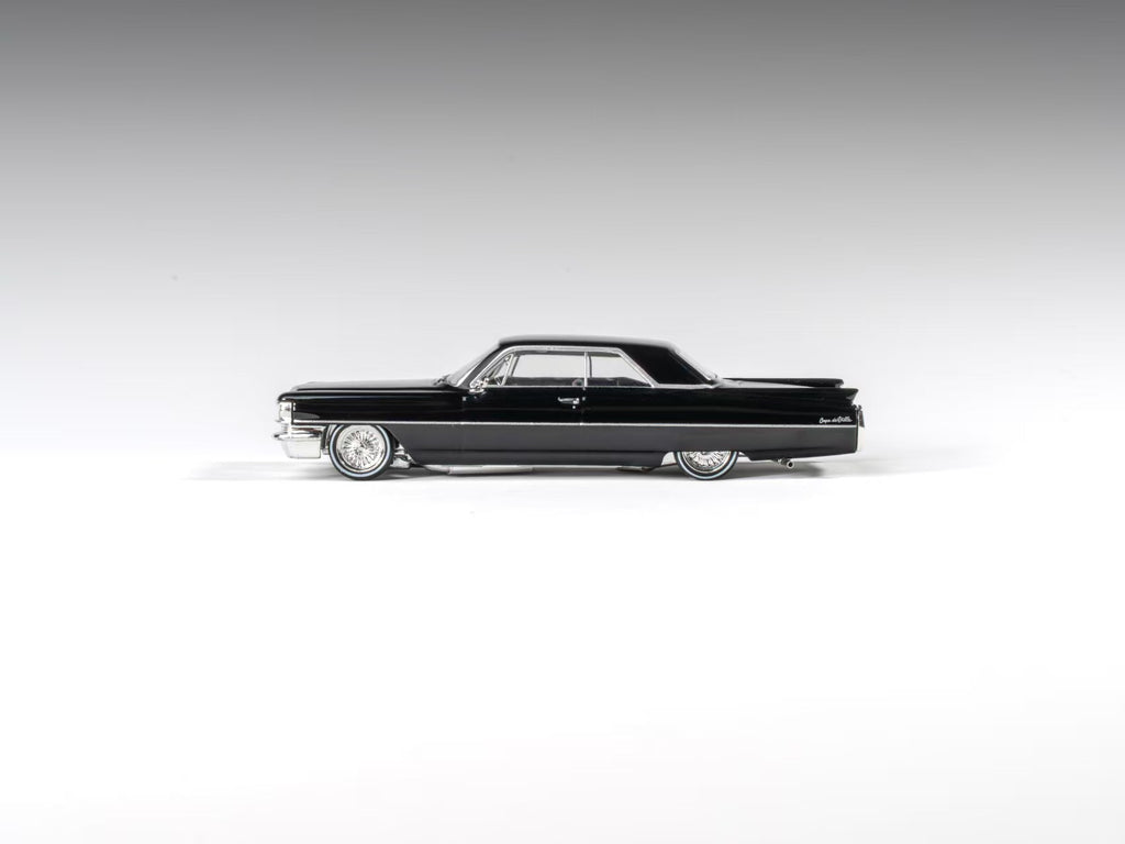 (Coming Soon) 97M 1:64 1964 Cadillac Coupe Deville Low Rider Plain Black