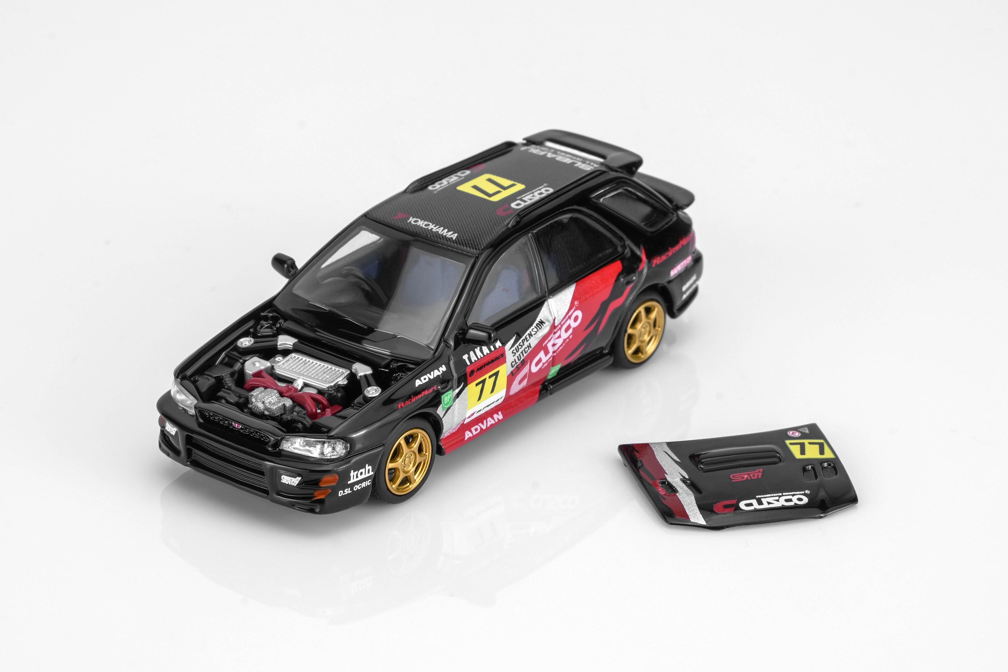 (Coming Soon) MOTORHELIX 1/64 Subaru Impreza Wagon WRX STi Verion VI - CUSCO Livery Black