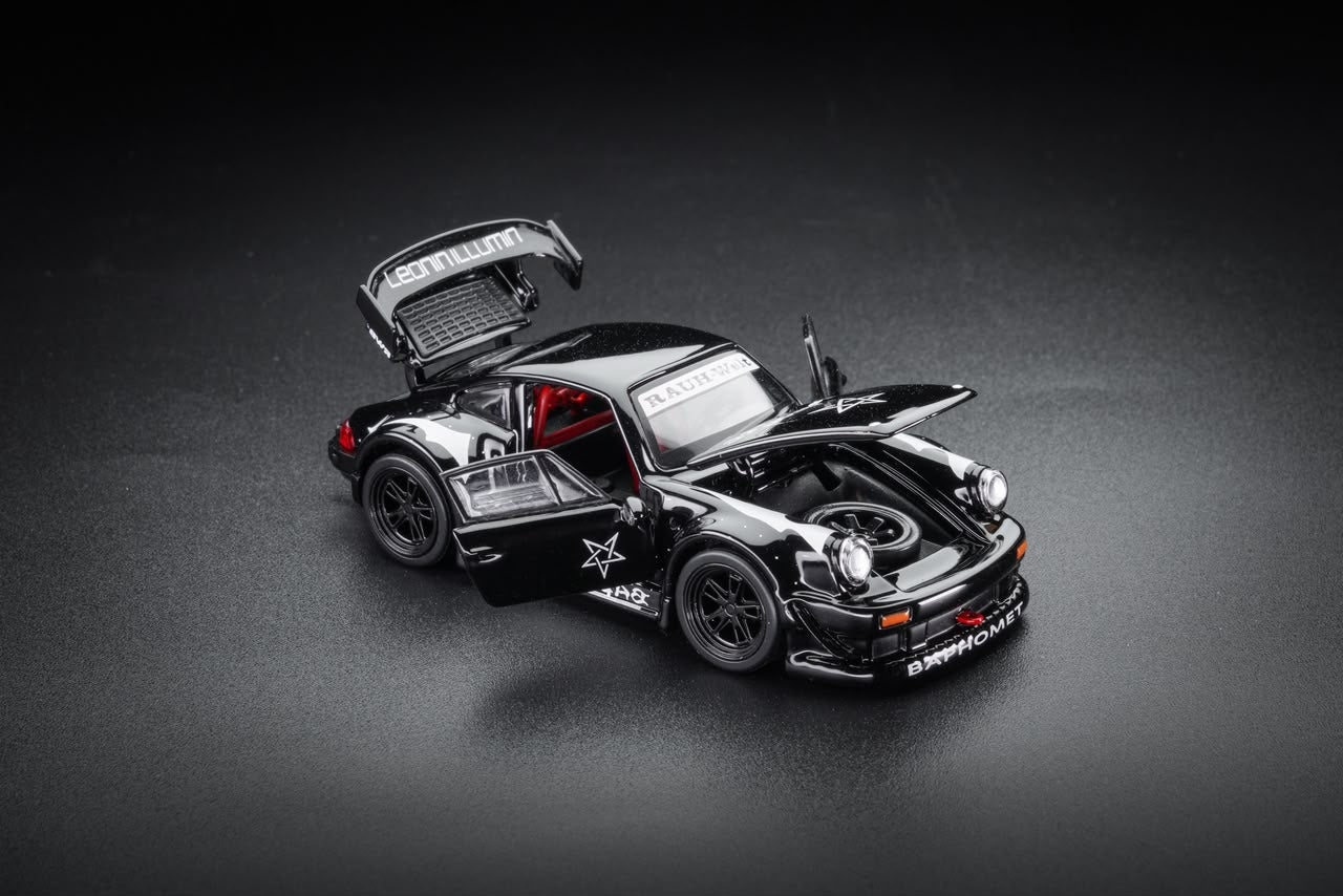 (Coming Soon) FG 1:64 Porsche RWB 930 Diecast - Black Devil Livery