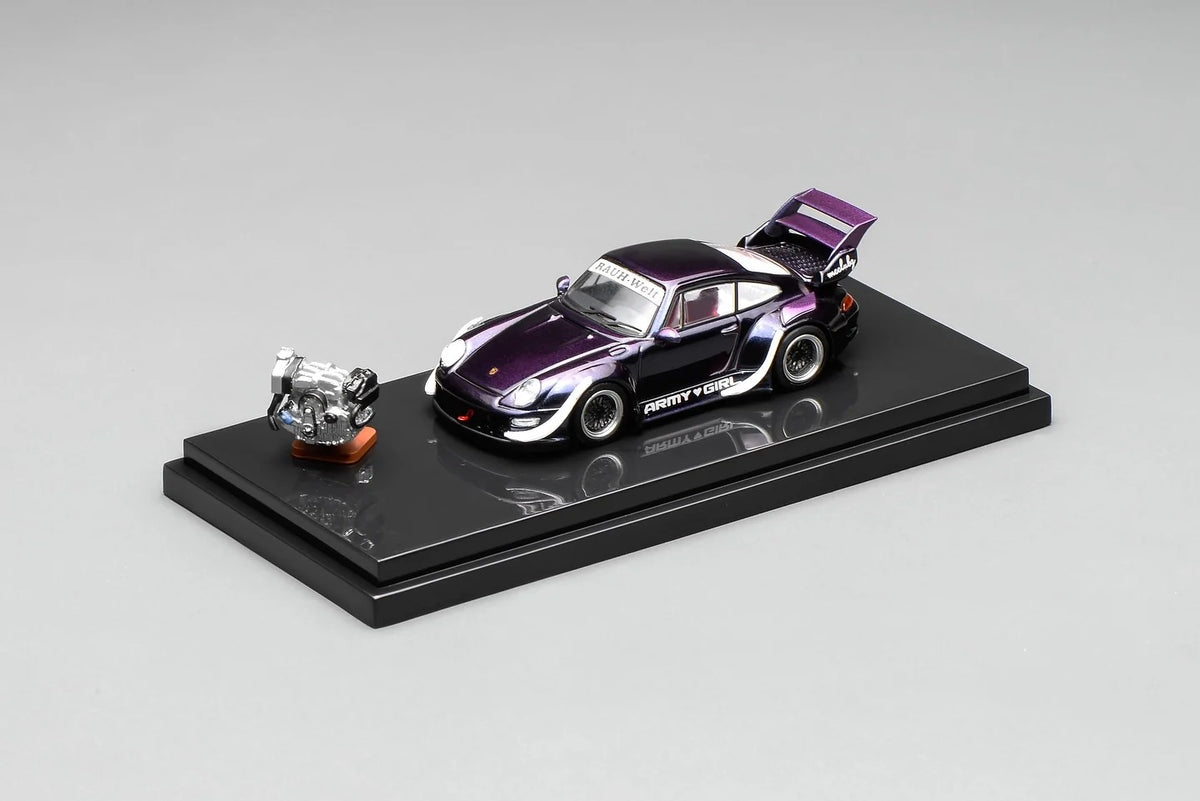 (Coming Soon) MOTORHELIX 1:64 Porsche RWB 993 Army Girl
