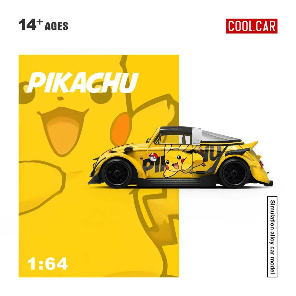 (Coming Soon) COOLCAR 1:64 Beetle Pikachu livery Simulation Diecast Model