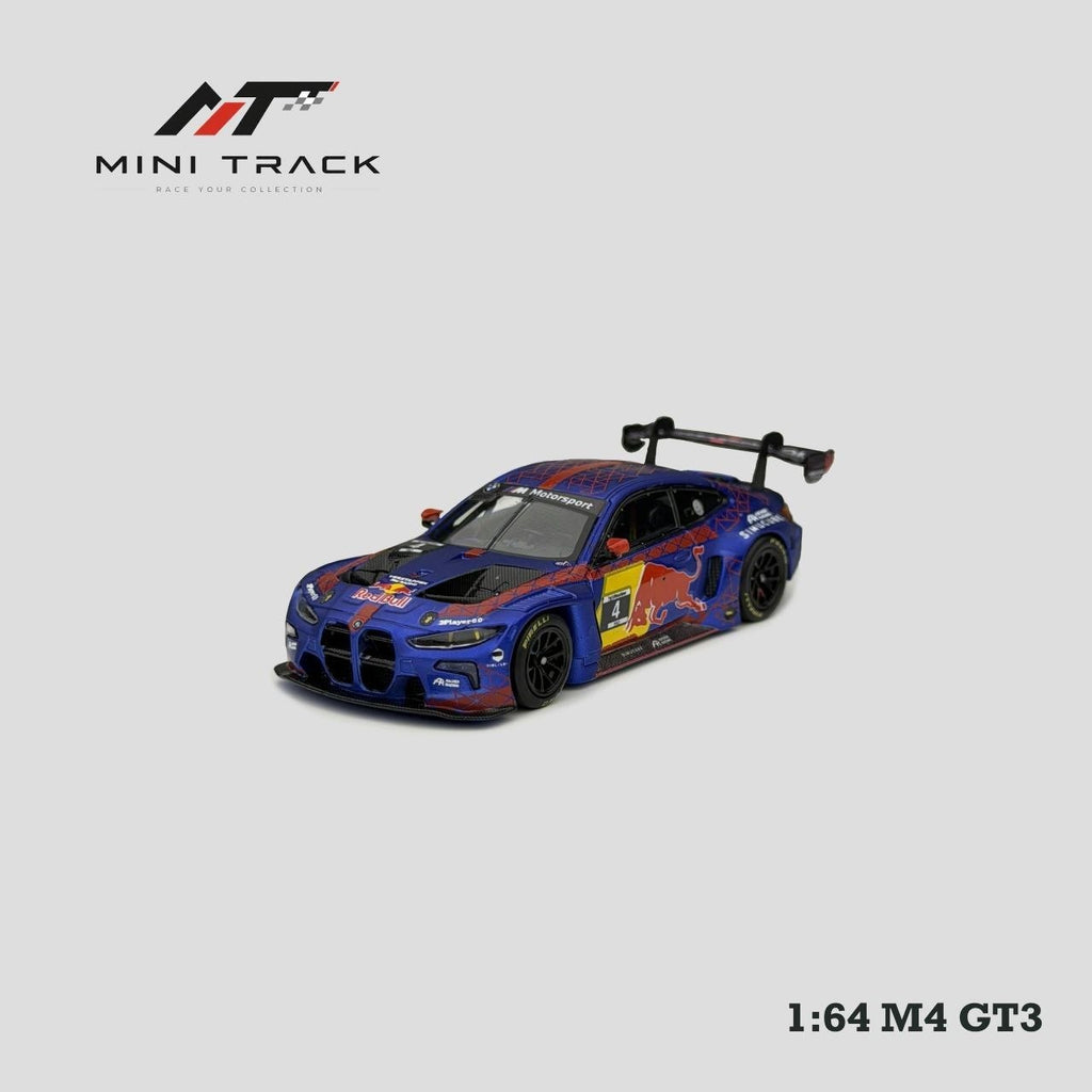 (Coming Soon) MINITRACK 1:64 M4 2nd Generation G82 GT3 Red Bull Livery Carriage #4