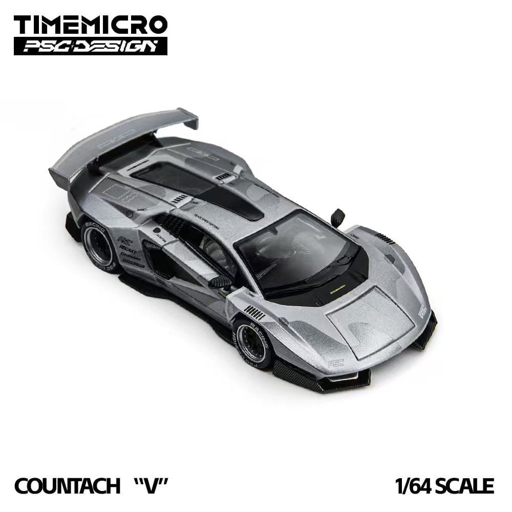 (Coming Soon) TIMEMICRO × PSC DESIGN 1/64 Countach "V" Diecast