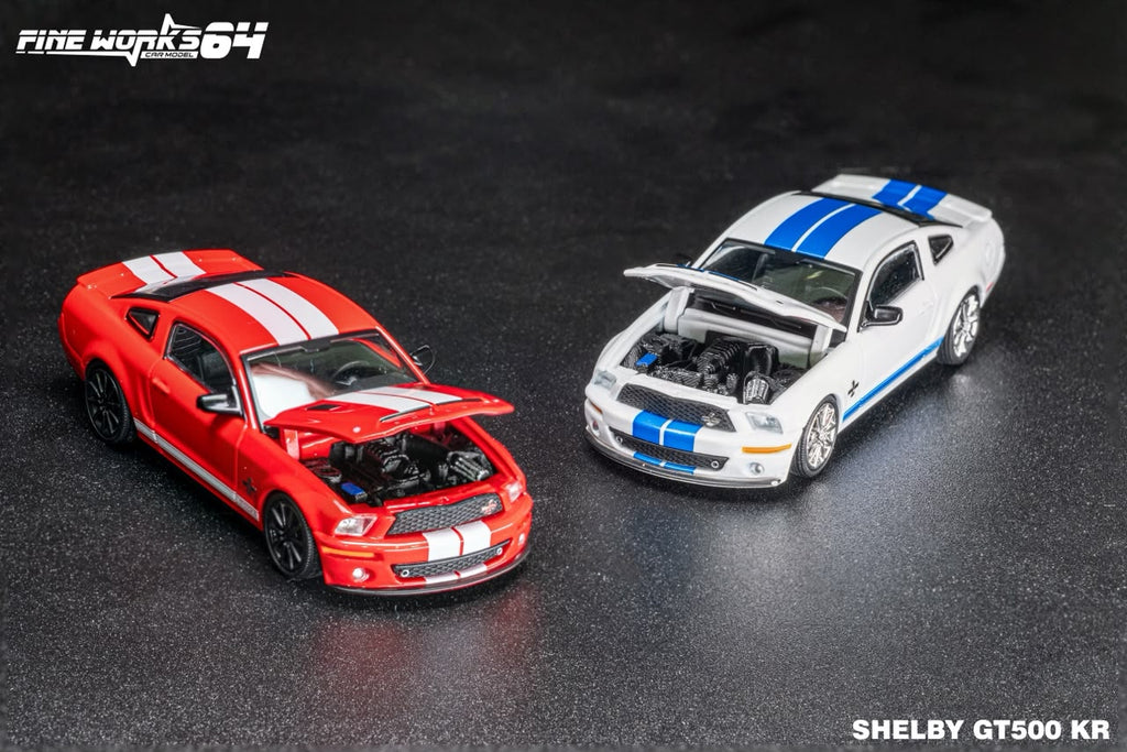 (Coming Soon) FINEWORKS64 1:64 Shelby GT500 2008 Model - White