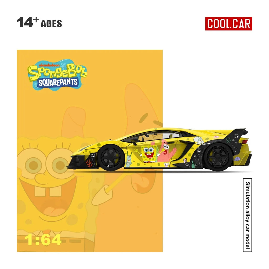 (Coming Soon) COOLCAR 1:64 Lamborghini GTEVO SpongeBob