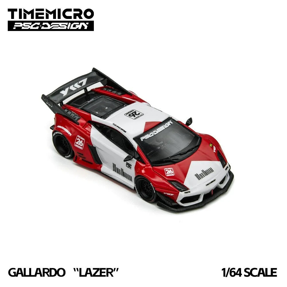 (Coming Soon) TIMEMICRO × PSC DESIGN 1:64 Gallardo "Lazer" - Marlboro Livery