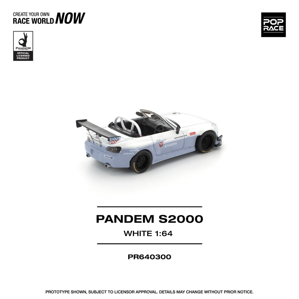 (Coming Soon) POPRACE 1/64 PANDEM S2000 WHITE