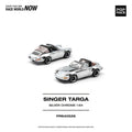 (Coming Soon) POPRACE 1:64 Singer-Targa - Silver Chrome