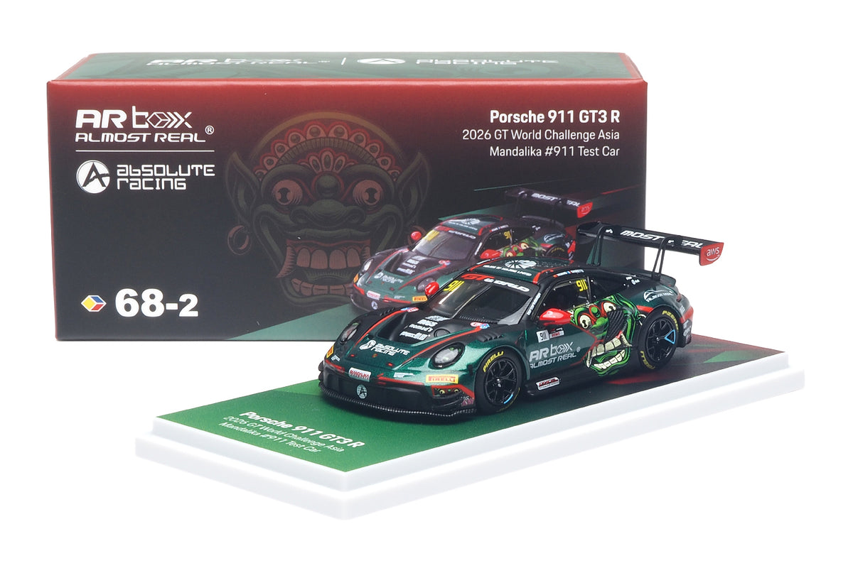 (Coming Soon) ALMOST REAL 1/64 Porsche 911 GT3 R 2026 GT World Challenge Asia Mandalika #911 Test Car