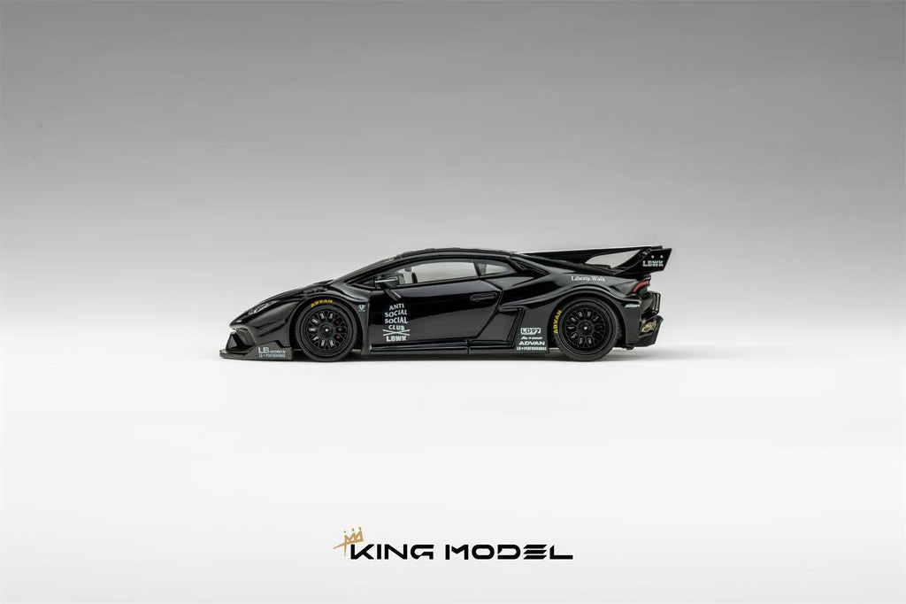 (Coming Soon) KING MODEL 1:64 LB Huracan - Black