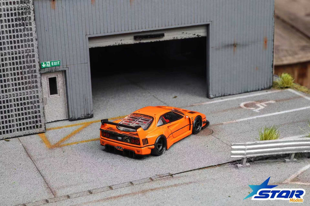 (Coming Soon) STAR MODEL 1:64 Supercar F40 LB-Works Wide-Body Modified Diecast Model - Orange