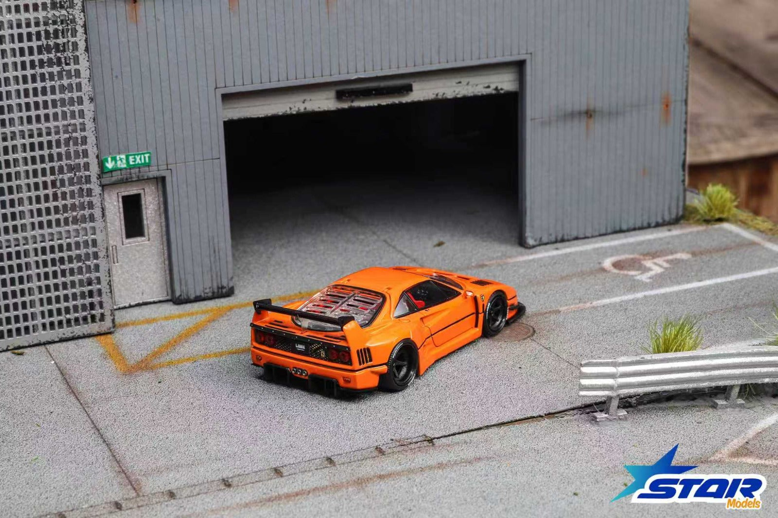 (Coming Soon) STAR MODEL 1:64 Supercar F40 LB-Works Wide-Body Modified Diecast Model - Orange