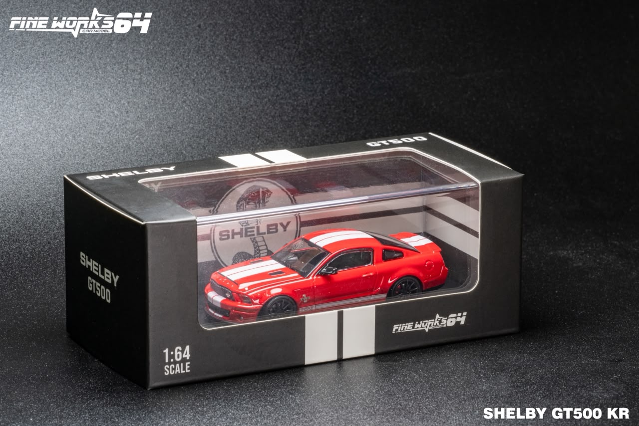 (Coming Soon) FINEWORKS64 1:64 Shelby GT500 2008 Model - Red