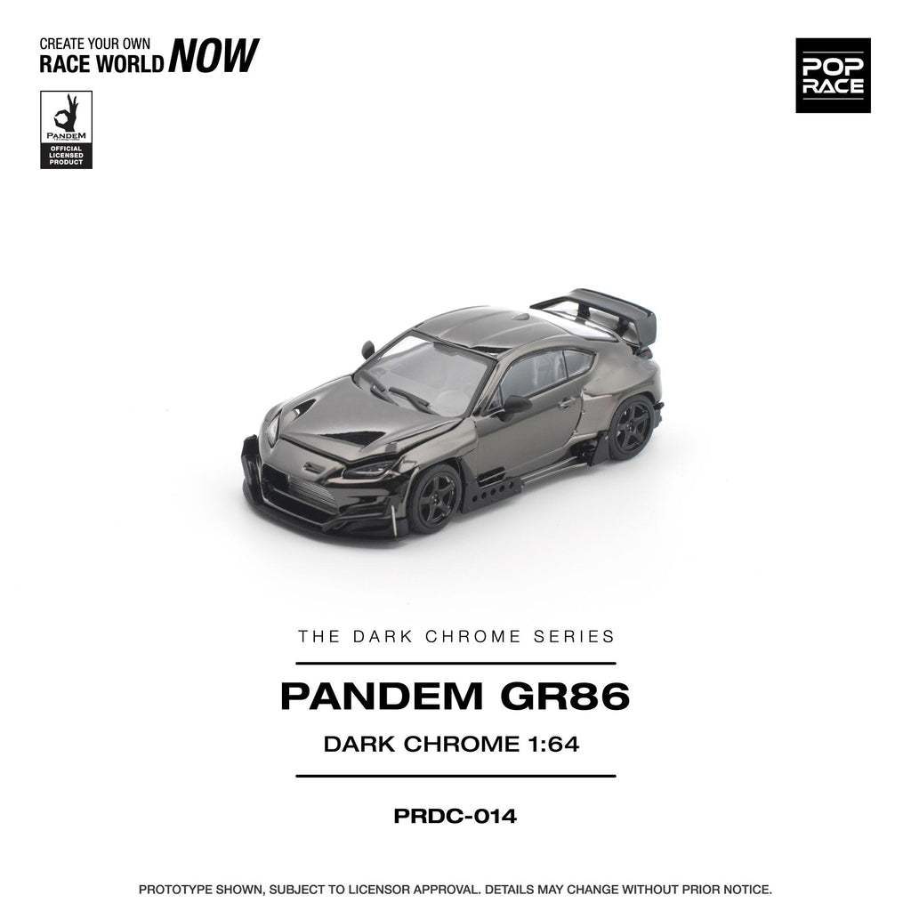 (Coming Soon) POPRACE 1/64 PANDEM GR 86 - Dark Chrome