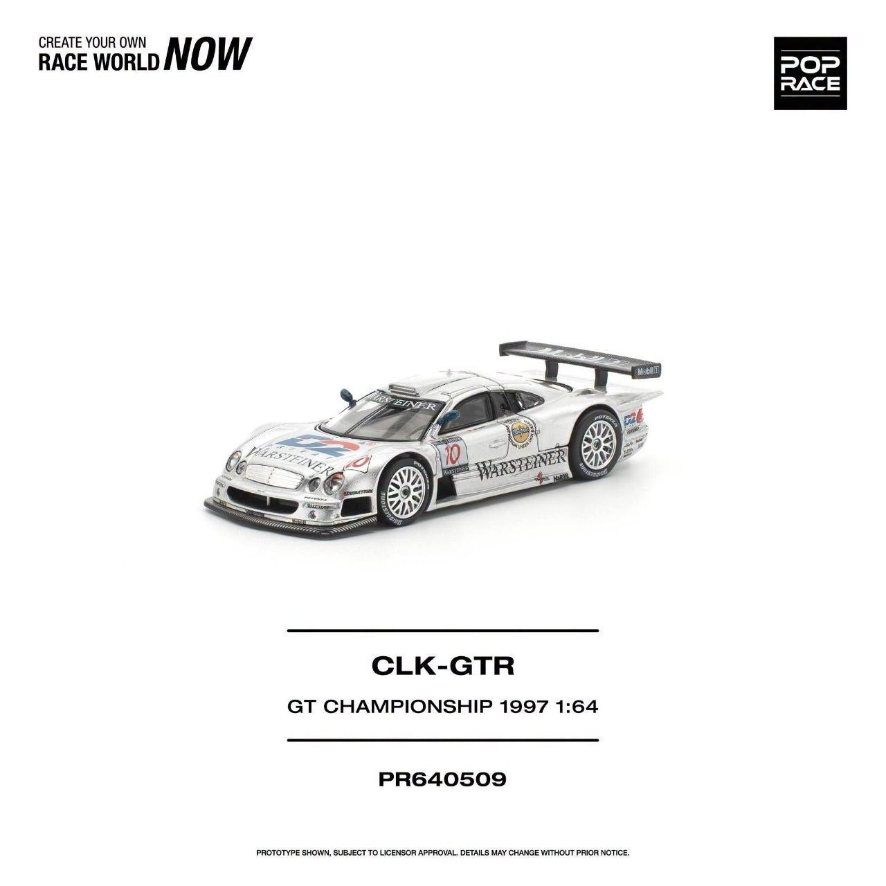 (Coming Soon) POPRACE 1:64 Mercedes-Benz AMG CLK GTR FIA GT Championship 1997