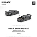 (Coming Soon) POPRACE 1:64 Mazda RX-7 Re-Amemiya - Dark Chrome