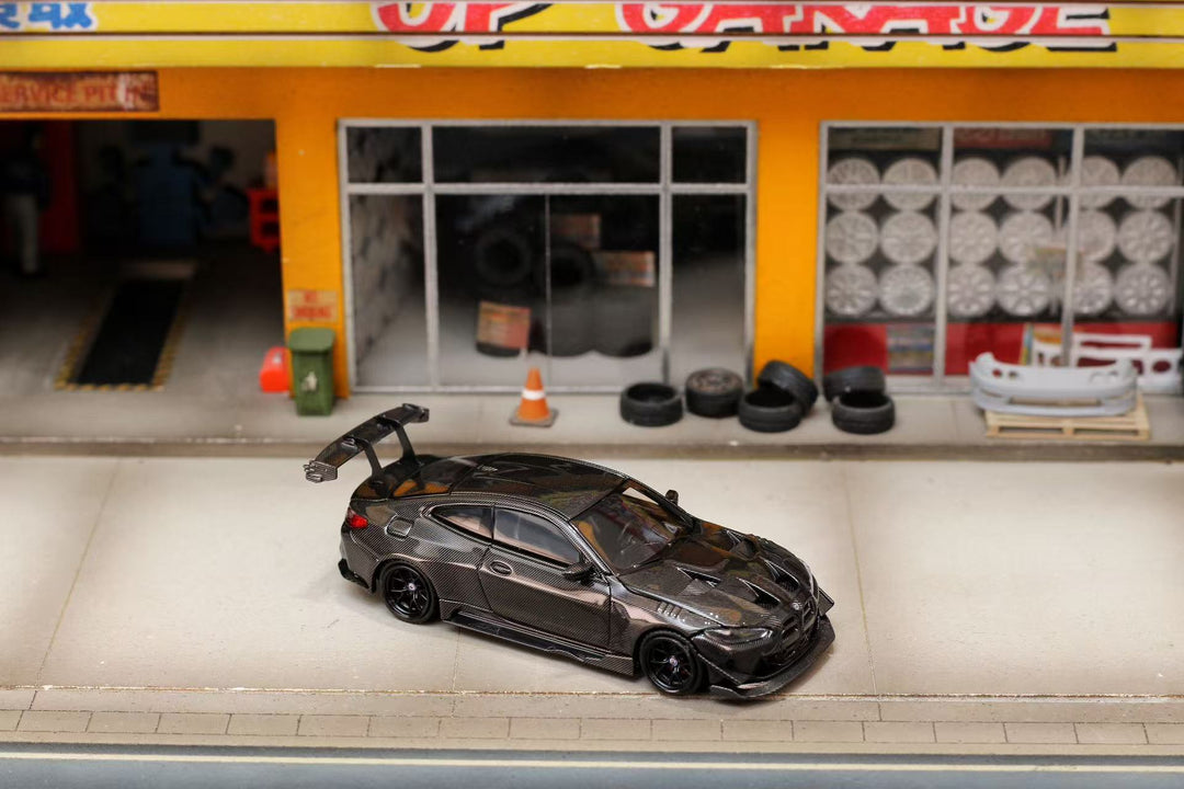 (Coming Soon) STREETWEAPON 1:64 Flossmann Full Widebody Kit BMW G82 M4 Black Full Carbon TMCS Malaysia Exhibition Edition