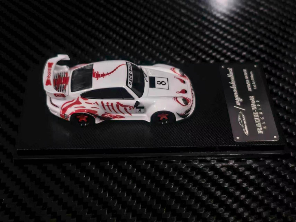 (Coming Soon) MYMODELCOLLECT 1:64 RWB993 High Wing - White, Red