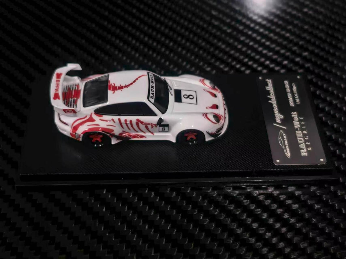 (Coming Soon) MYMODELCOLLECT 1:64 RWB993 High Wing - White, Red
