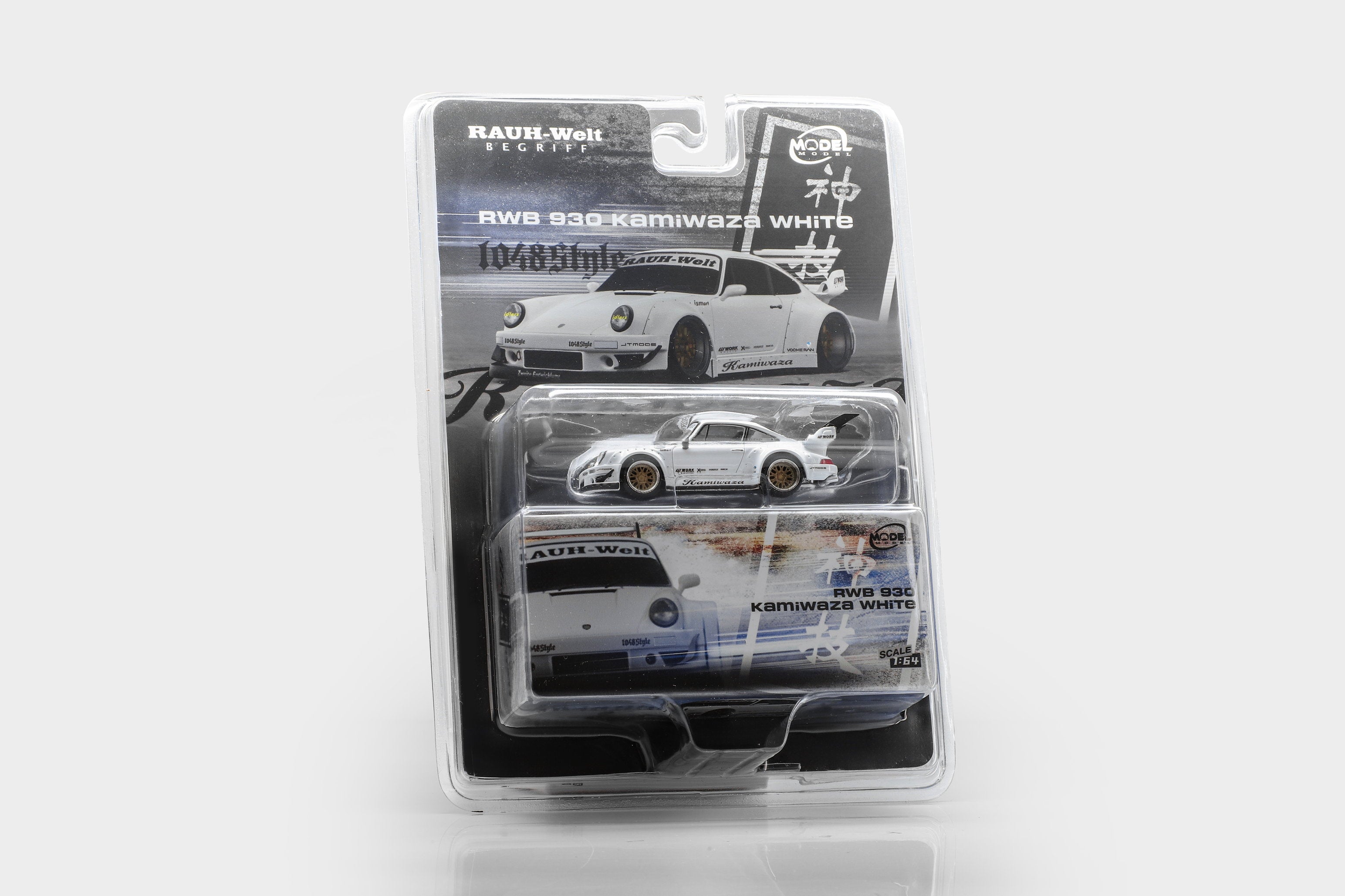 (Coming Soon) MODELMODEL 1/64 RWB 930 Kamiwaza White (Blister pack)
