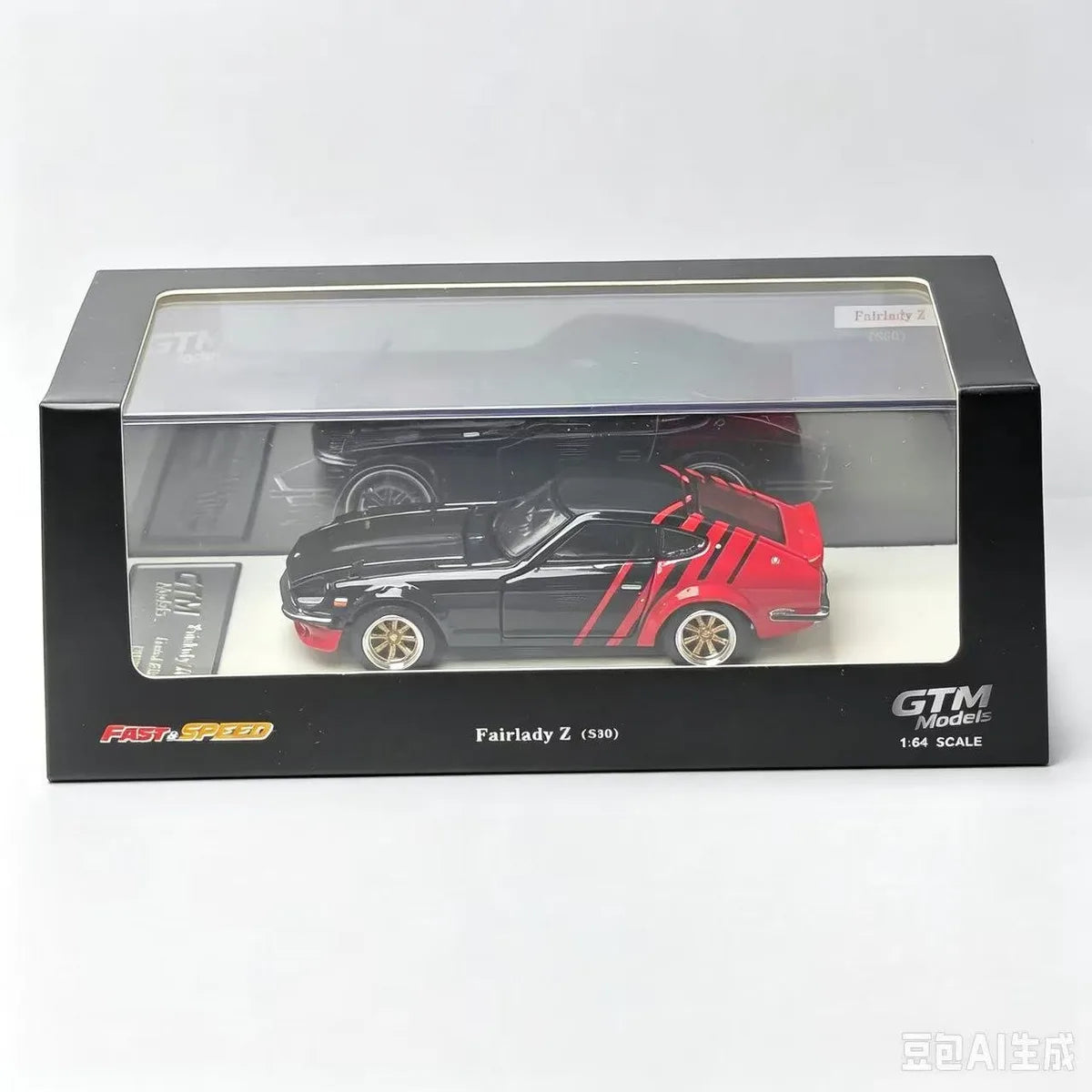 (Coming Soon) GTM 1:64 Nissan Fairlady Z (S30) ADVAN Black/Red