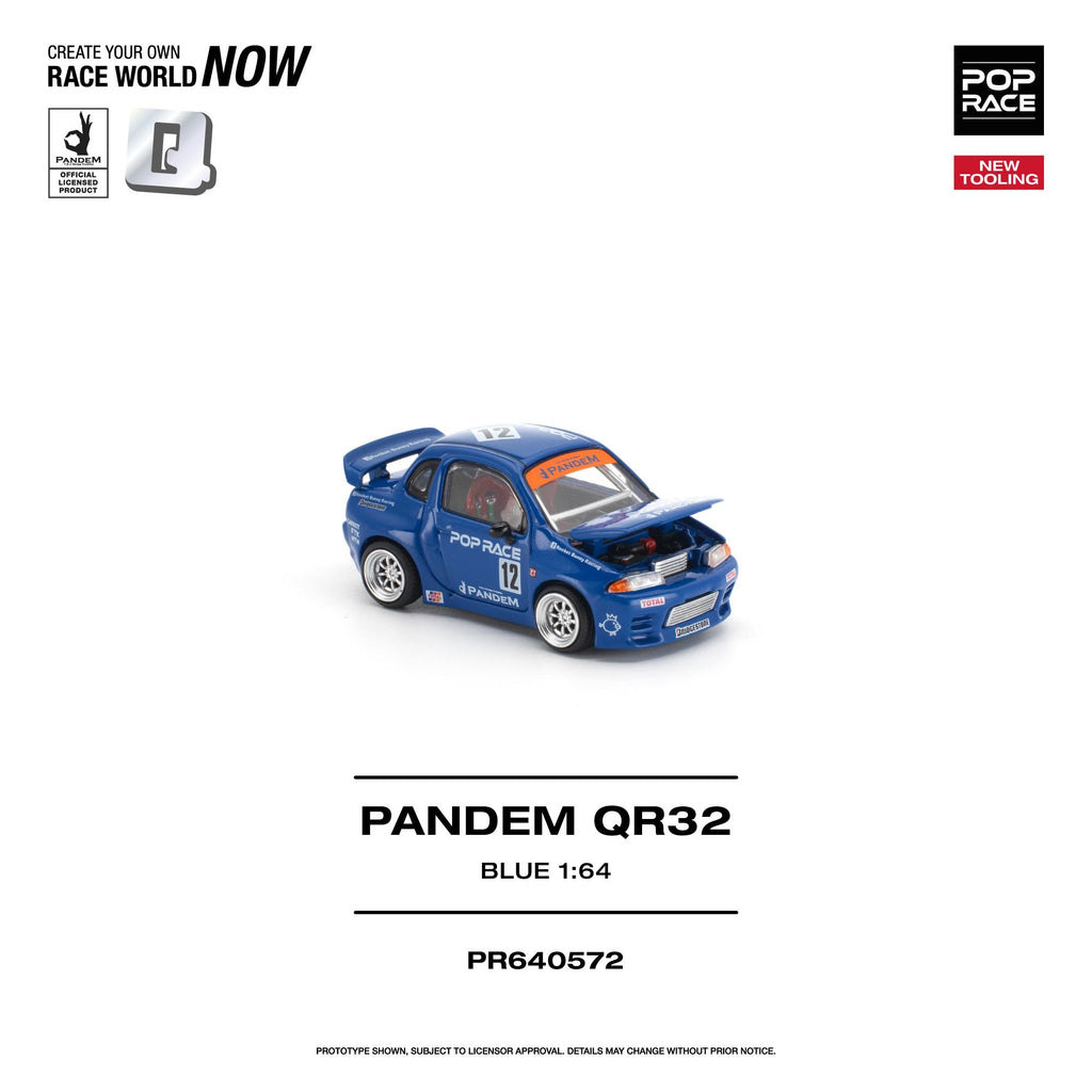 (Coming Soon) POPRACE 1/64 PANDEM QR32 - BLUE - NEW TOOLING