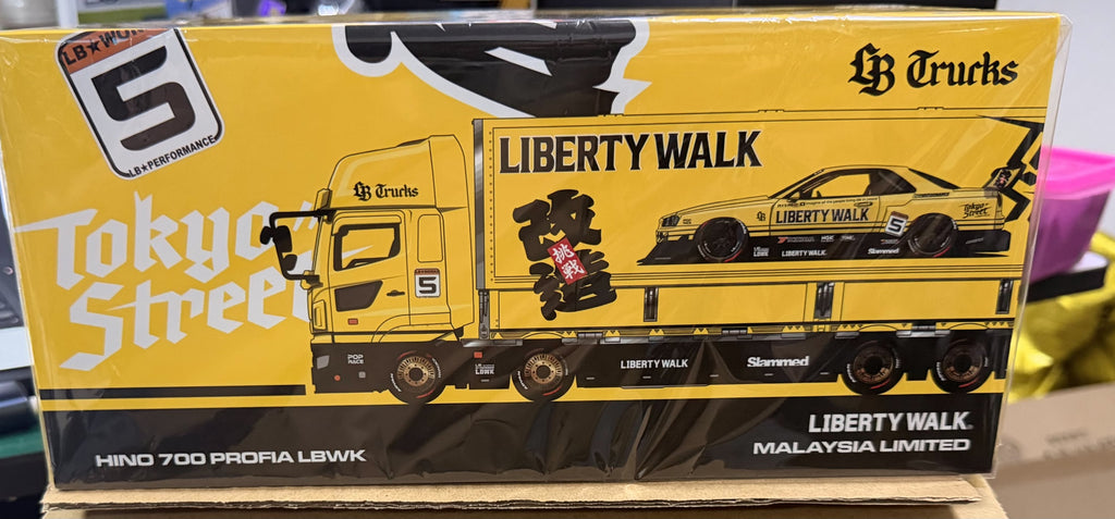 (Coming Soon) GCD x LBWK 1:64 Hino Profia 700 Transporter Yellow | 2026 Tokyo Autosalon KL
